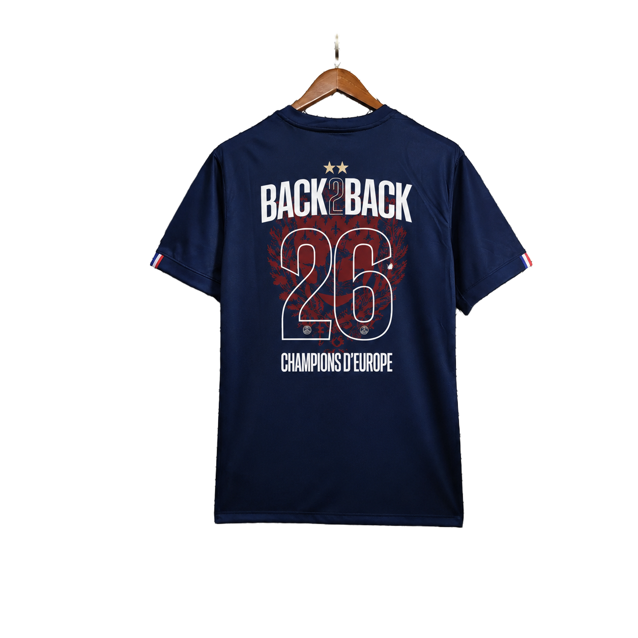 2025/2026 2 Stars PSG Paris Saint-Germain Back 2 Back Home Football Shirt