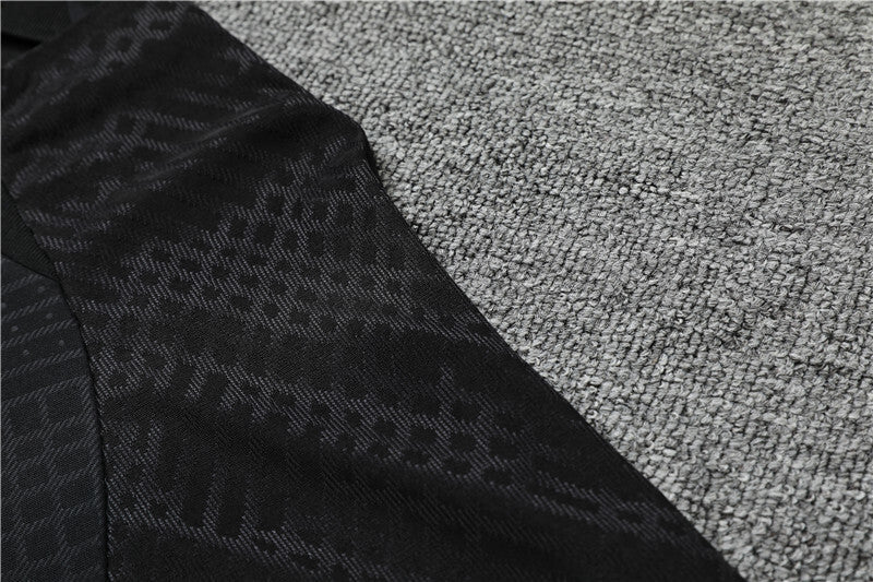 2022/2023 PSG Paris Saint-Germain Full Black Half-Pull Tracksuit
