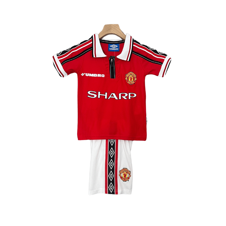 98/99 Manchester United Home Kids Size Kit - FutKulture