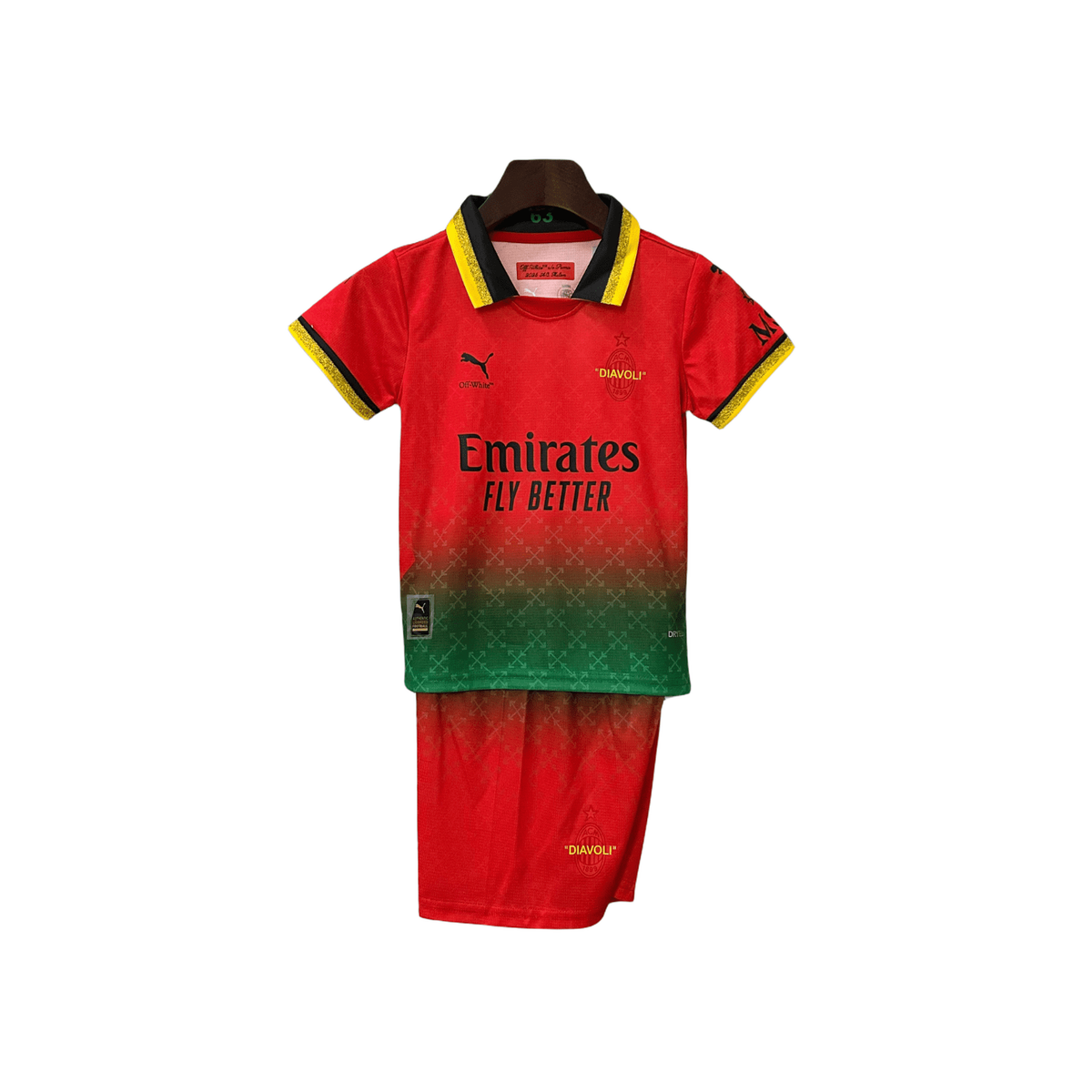 AC Milan x Off-White Premium Kids Size Kit - FutKulture