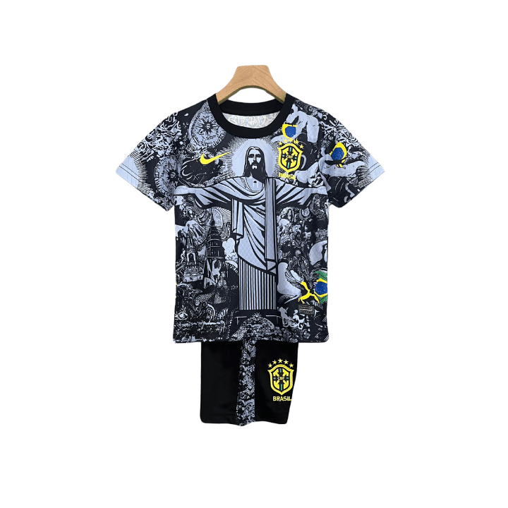 Brazil "Jesus" Premium Kids Size Kit - FutKulture