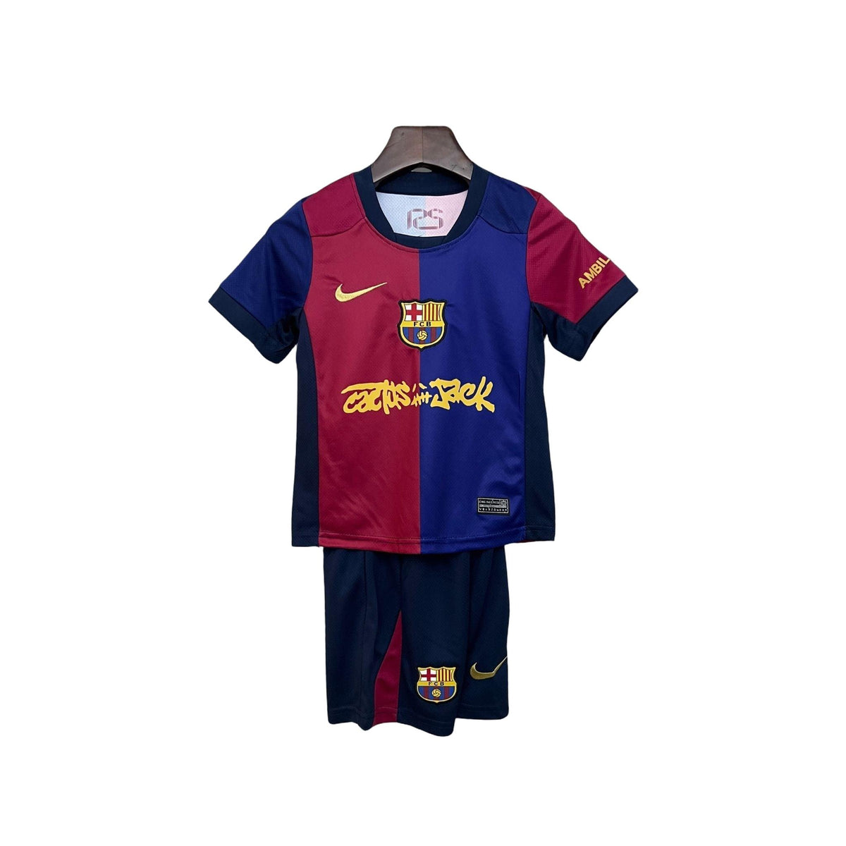 Barcelona x Cactus Jack Home Kids Size Kit - FutKulture