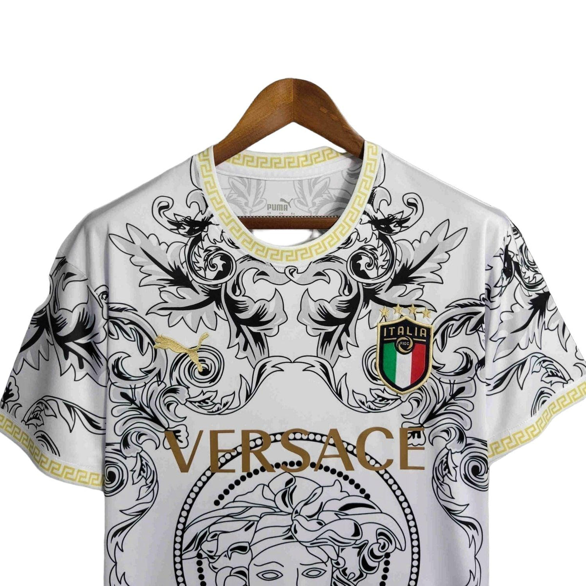 Italy "Versace" Premium White Kit - FutKulture