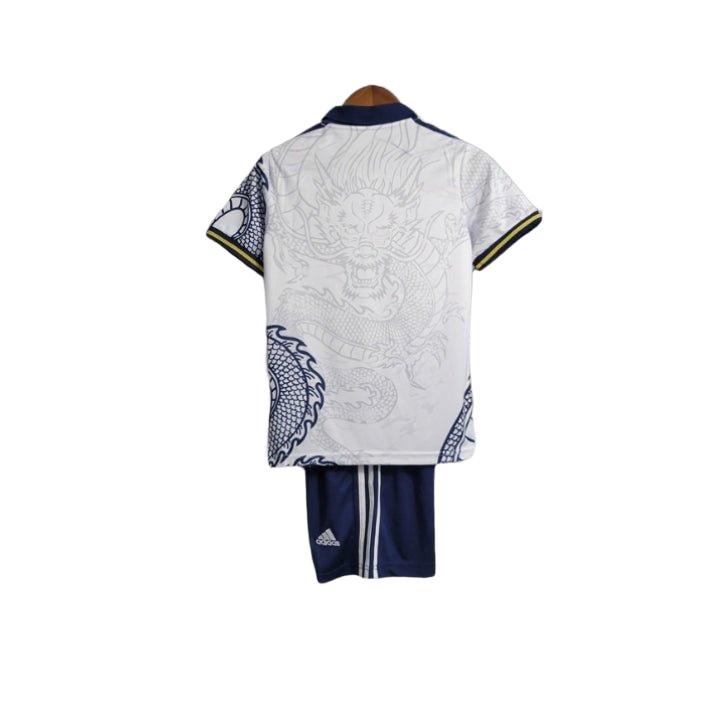 Real Madrid Dragon Blanco Premium Kids Size Kit - FutKulture