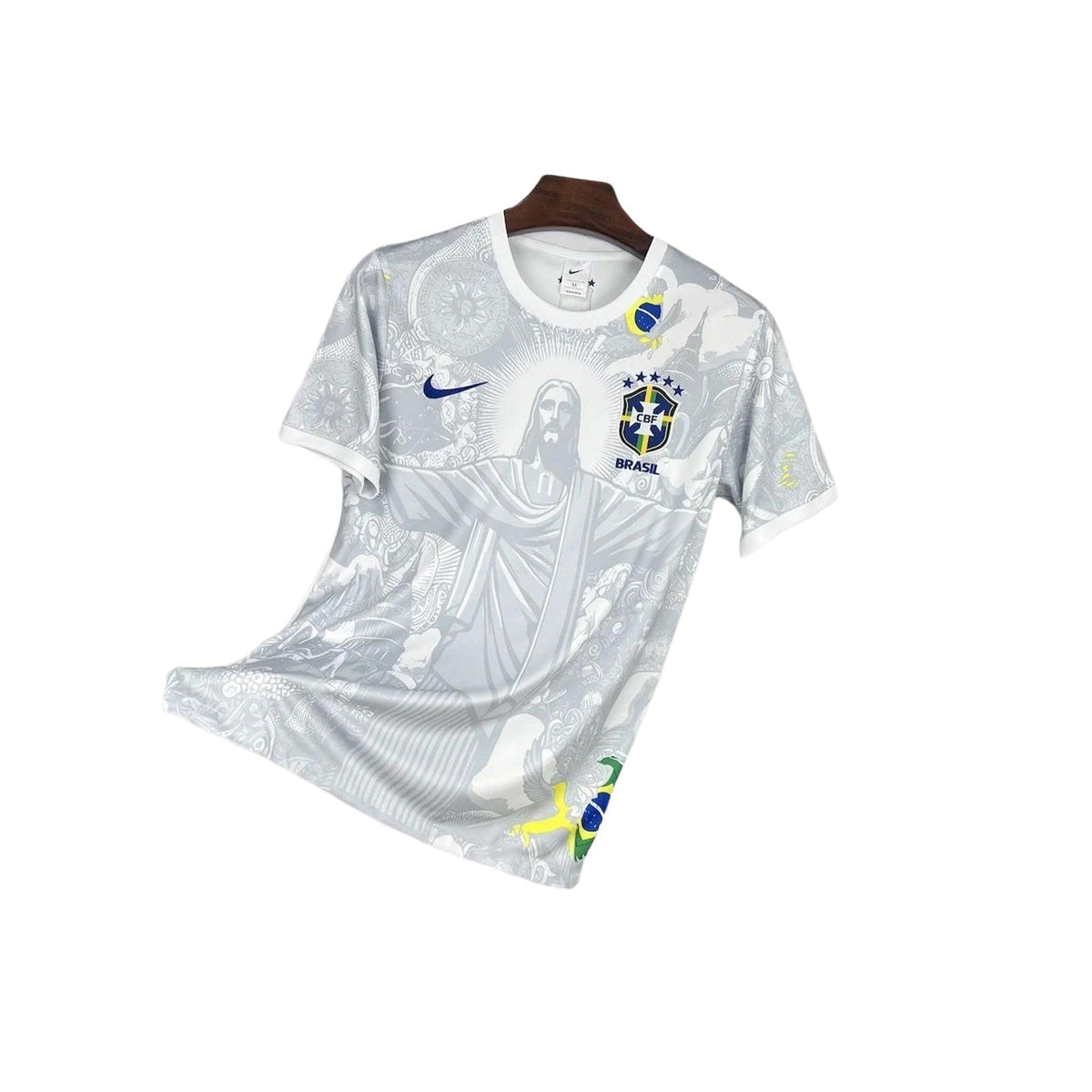 Brazil "Christ the Redeemer" White Premium Kit - FutKulture