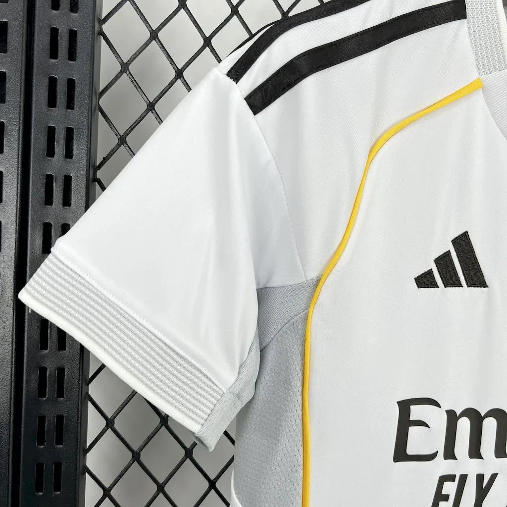 2025/2026 Real Madrid Home Football Shirt Kids Size