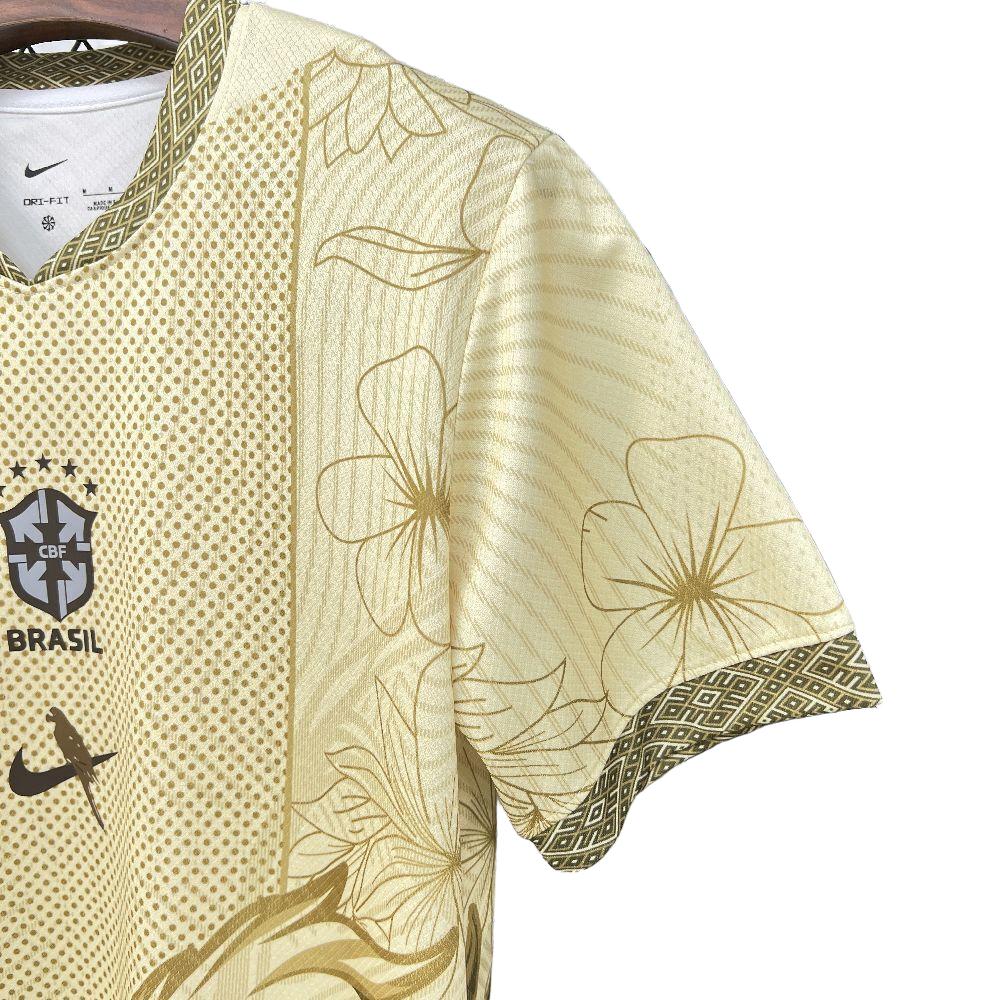 2026 Brazil Arara Aurora Gold Special Edition Football Shirt