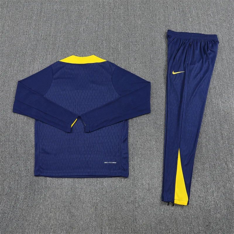 2025/2026 Atletico Madrid Blue Half-Pull Tracksuit