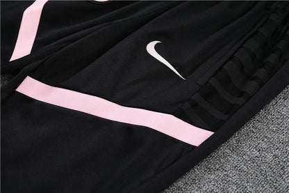 2021/2022 Psg Paris Saint-Germain Half-Pull Tracksuit Black
