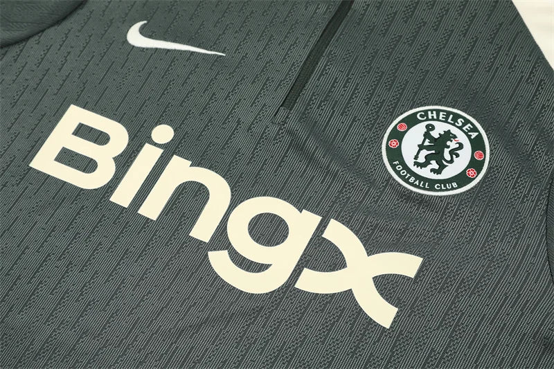 2025/2026 Chelsea Half-Pull Tracksuit Grey