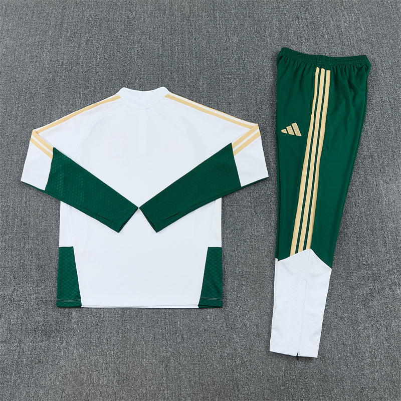 2026/2027 Italy Blue Half Zipper White Green Tracksuit
