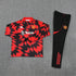 2025/2026 Manchester United Half-Pull Red Tracksuit