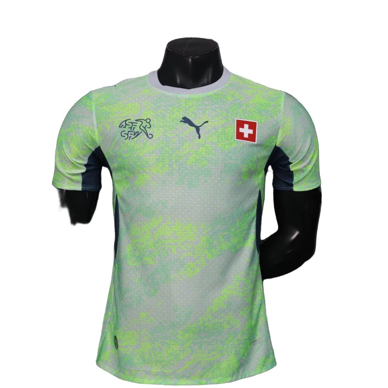 2026 Player Version Switzerland Away Green Jersey