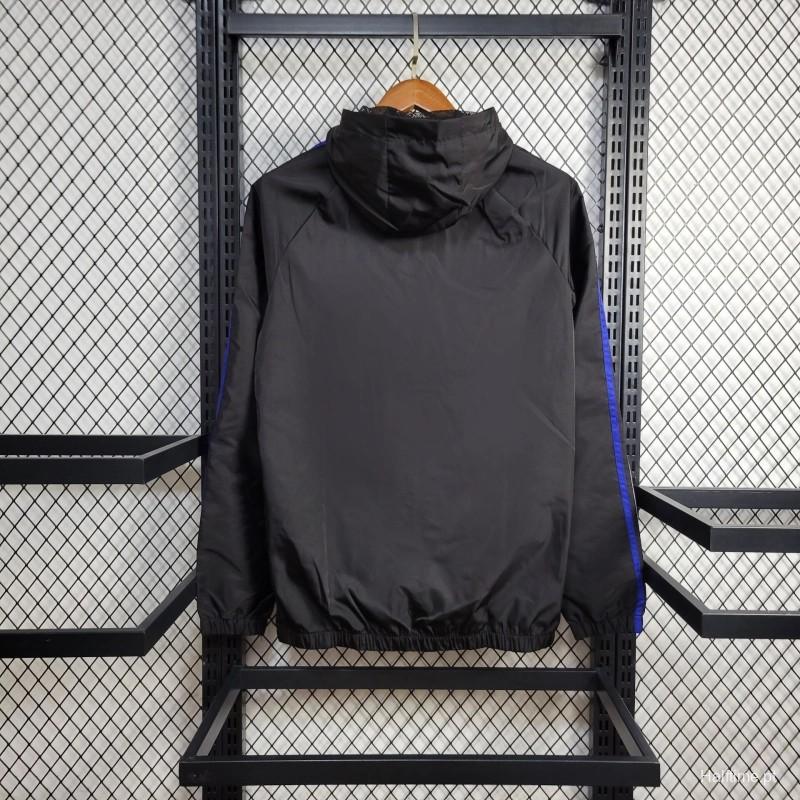 24/25 Juventus Black Windbreaker