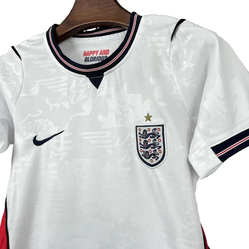 2026 England Home Football Shirt Kids Size