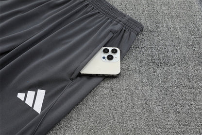 2025/2026 Arsenal Half-Pull Black Grey Tracksuit