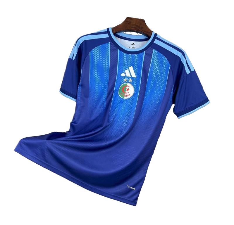 2026 Algeria World Cup Pre-Match Blue Jersey