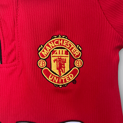 98/99 Manchester United Home Kids Size Kit - FutKulture