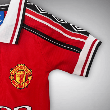 98/99 Manchester United Home Kids Size Kit - FutKulture