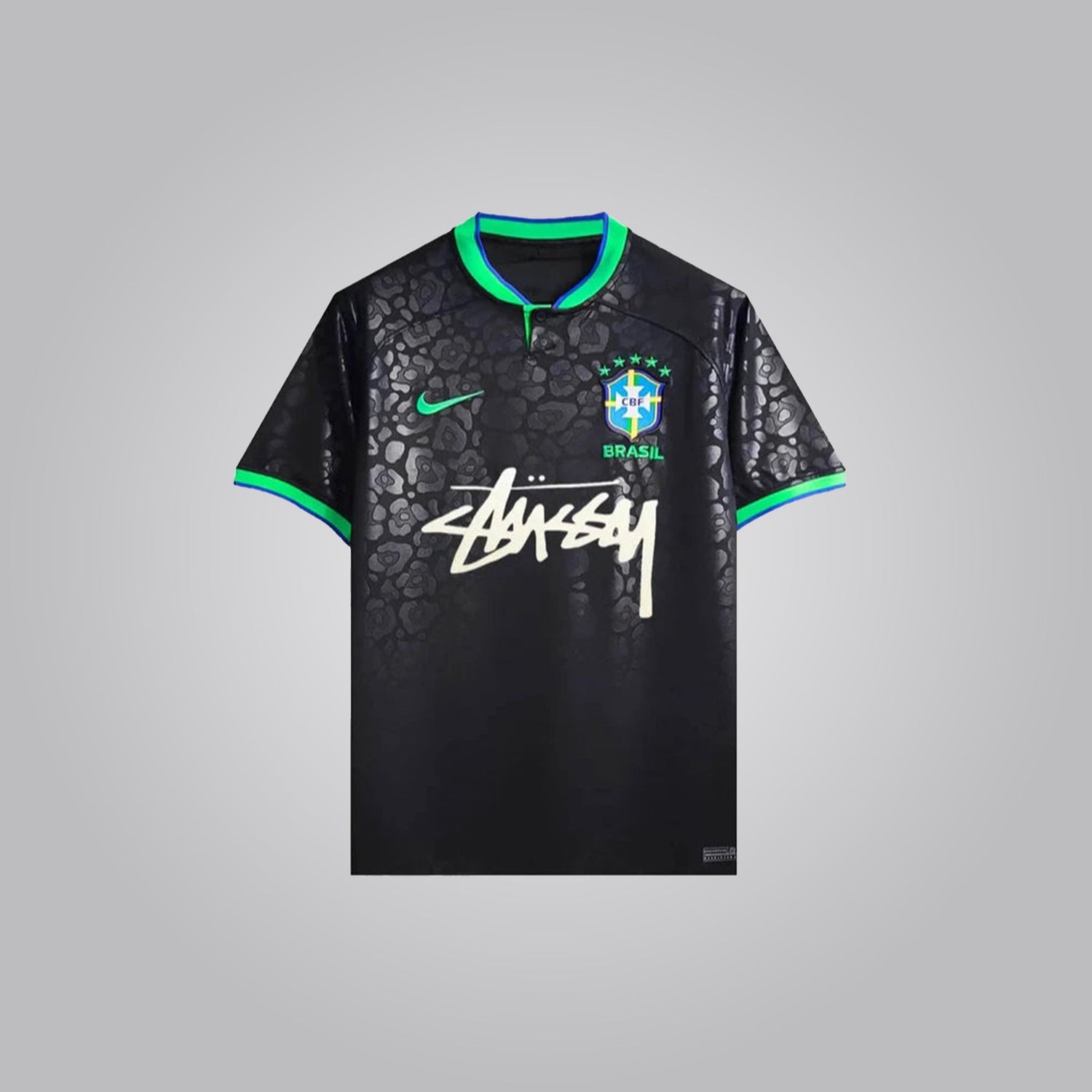 Brazil "Black Leopard" X STUSSY Premium Kit - FutKulture