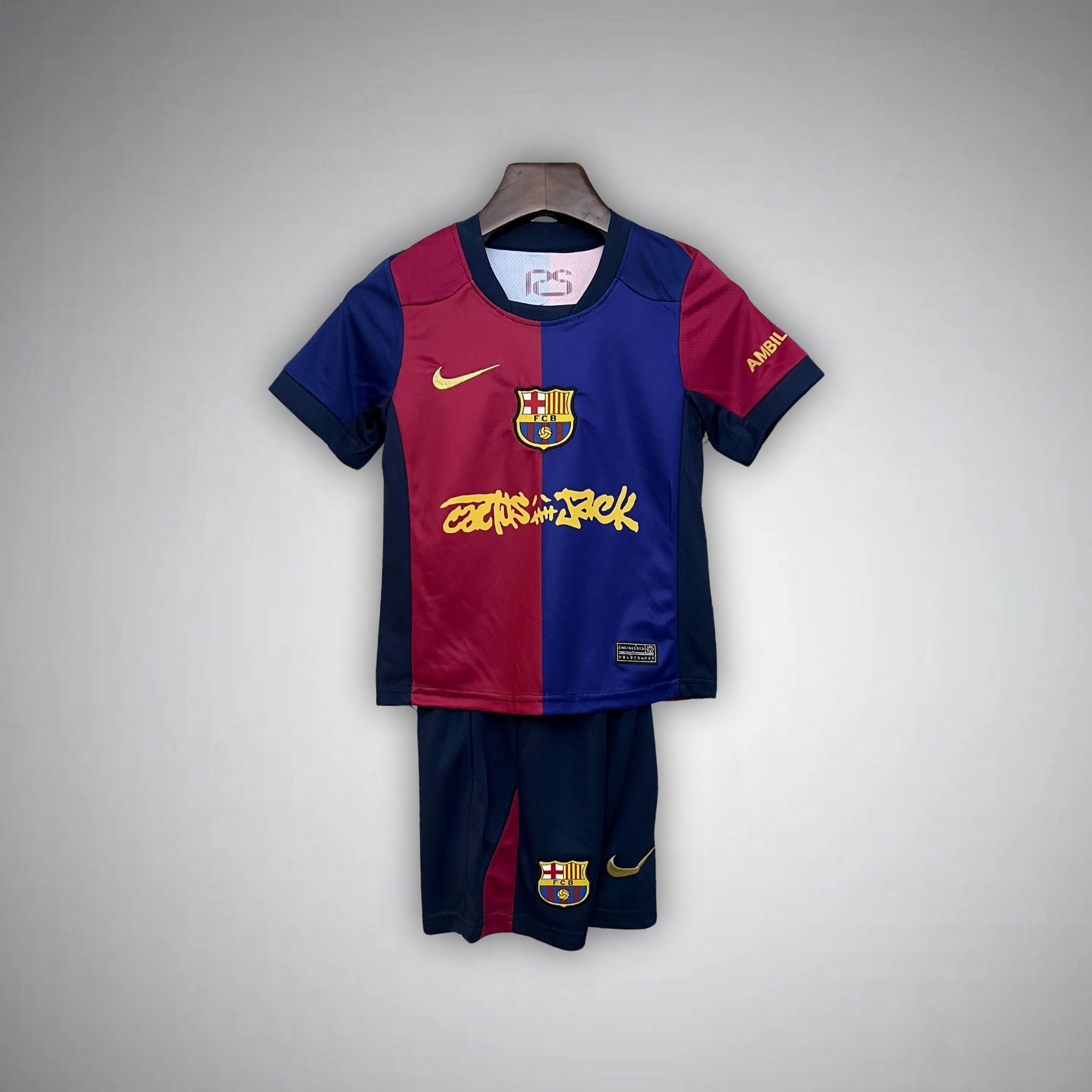 Barcelona x Cactus Jack Home Kids Size Kit - FutKulture