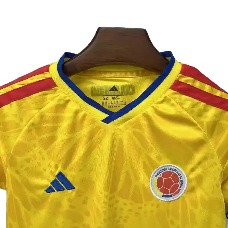 2026 Kids Size Colombia Home Football Shirt