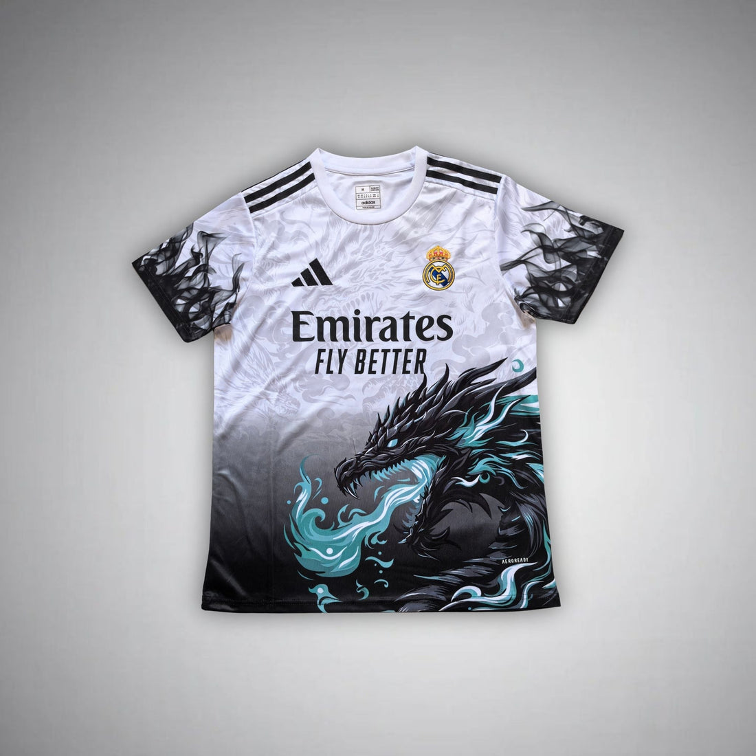 Real Madrid "Emerald Flame" Premium Kids Size Kit - FutKulture