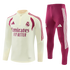 2026/2027 Real Madrid Beige and Pink Tracksuit