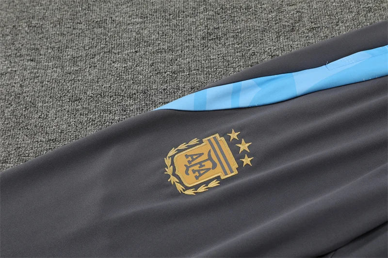 2024 Argentina Half-Pull Tracksuit  Grey 1:1 Thai Quality