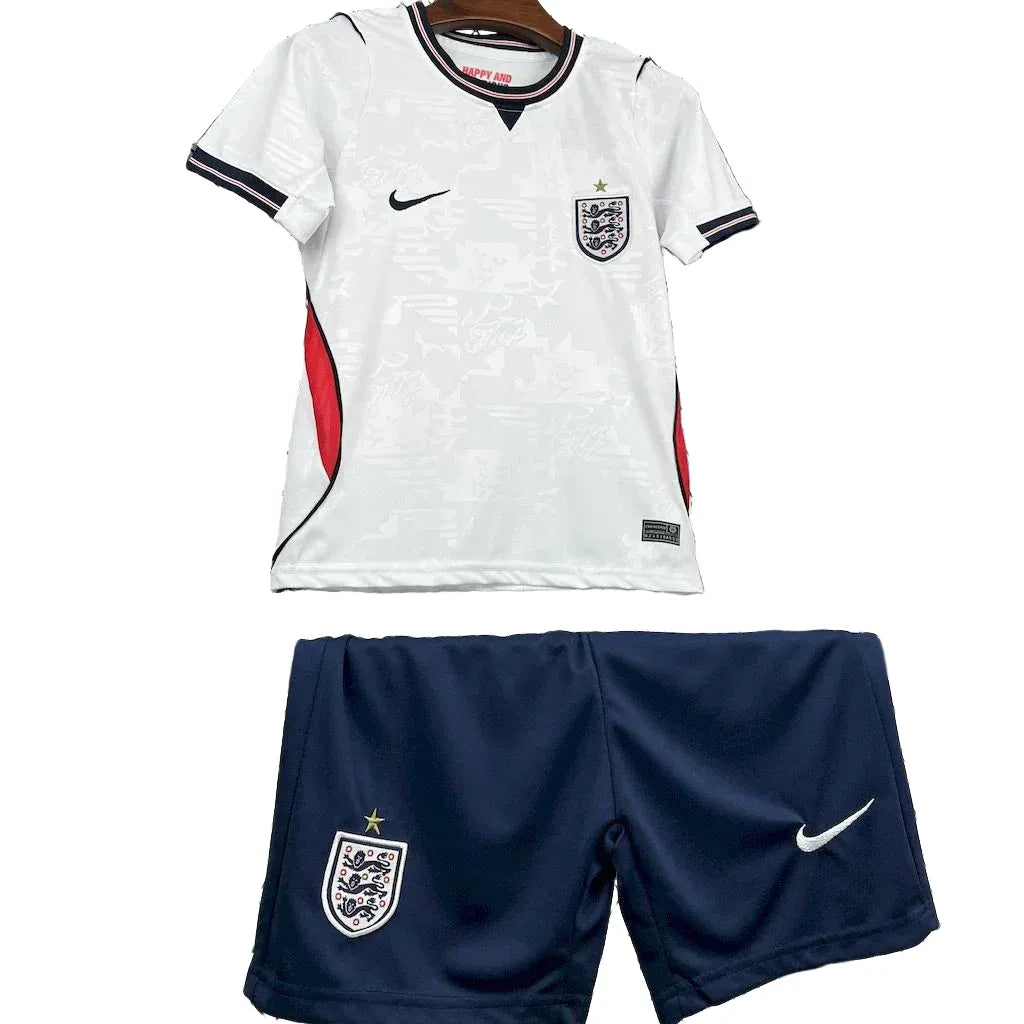2026 England Home Football Shirt Kids Size