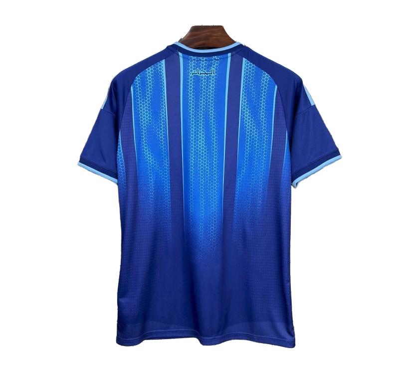 2026 Algeria World Cup Pre-Match Blue Jersey